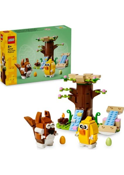 LEGO ® Iconic İlkbahar Hayvan Parkı 40709 - 8 Yaş & Üzeri Çocuklar için Kuş ve Sincap İçeren Oyuncak Yapım Seti (172 Parça)