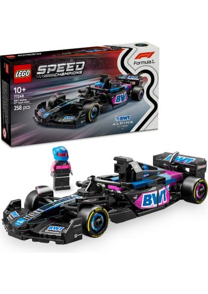 LEGO ® Speed Champions BWT Alpine F1® Team A524 Yarış Arabası 77248 - 10 Yaş ve Üzeri Çocuklar için Sürücü Minifigürü İçeren Yaratıcı Oyuncak Yapım Seti (258 Parça)