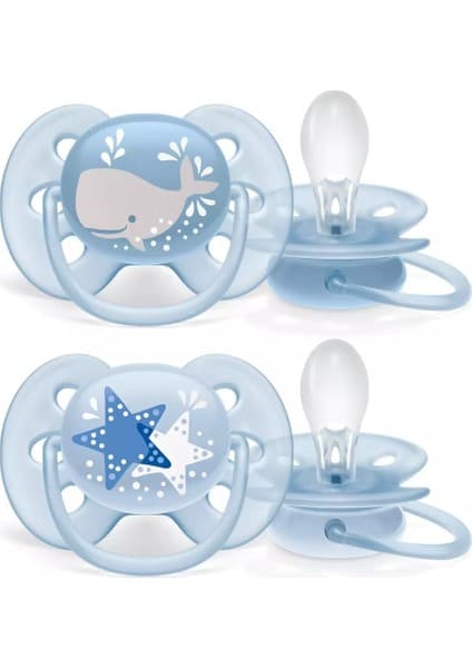 Philips Avent Ultra Soft Emzik 6-18 Ay 2li Erkek SCF223/03