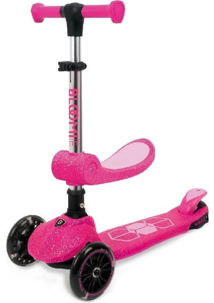 Bloomie Jelly 2in1 3tekerlekli Işıklı Katlanabilir Oturaklı Çocuk Scooter
