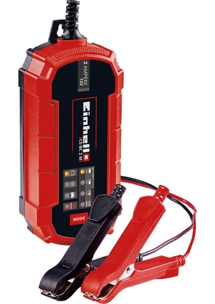 Einhell Akü Şarj Cihazı CE-BC 2 M (Mikro işlemci kontrollü akıllı şarj cihazı, çeşitli akü tipleri için, otomobil/motosiklet dahil, maks. 2 Amper şarj akımı) - 1002215