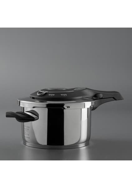 Jumbo Procook 4,5 lt Siyah - Gri Düdüklü Tencere