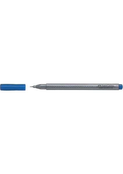 Faber-Castell Grip Keçeli Kalem 0,4 Mm 151647 Koyu Mavi Ergonomik Tasarım ile 1 Parça