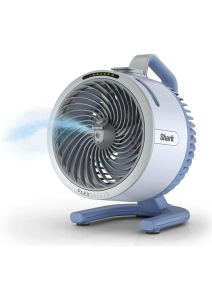 Shark Flexbreeze Hydrogo Buharlı Şarjlı Pembe Masaüstü Vantilatör
