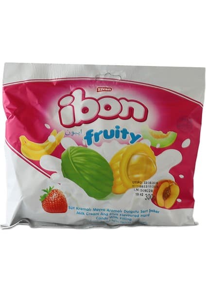 Elvan Ibon Sütlü Meyveli Şeker 300 Gr. (1 Paket)