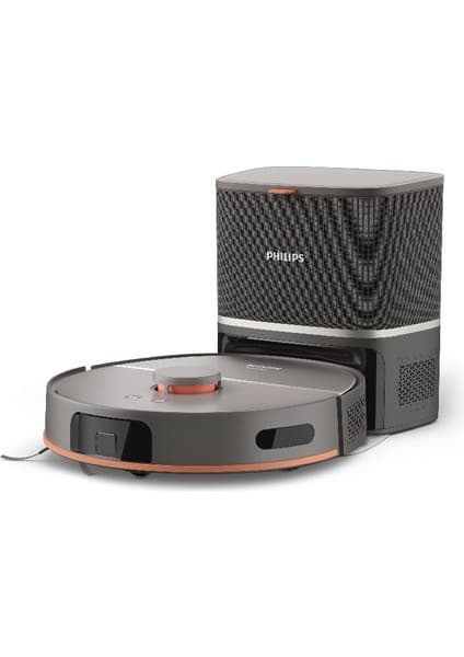 Philips 5000 Serisi Islak Kuru Robot Süpürge, Yüksek Emiş Gücü, Uzun Çalışma Süresi, HomeRun, Otomatik Boşaltma İstasyonu, Gri, XU5100/10