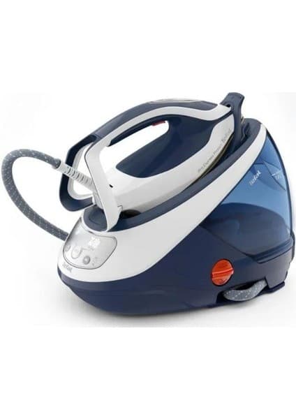 Tefal GV9221 Pro Express Protect 2600 W Buhar Kazanlı Ütü – Yüksek Basınç, Damlama Önleme ve Otomatik Kapanma Özellikli, Beyaz-Mavi
