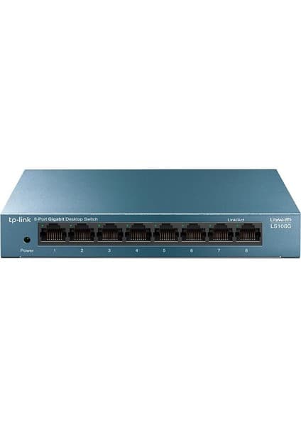 TP-Link LS108G 8 Port 10-100-1000 Mbps Switch Metal Kasa