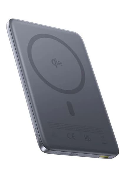 Baseus PicoGo AM41 Ultra-Slim Qi2 Magsafe Super Hızlı Power Bank10000mah 27W Uzay Grisi (USB-C to USB-C Cable 30cm kablo içinde)