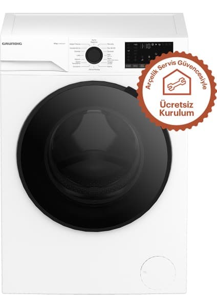 Grundig Gwm 101414 A 10 kg 1400 Devir Çamaşır Makinesi