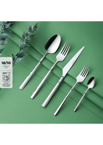 Emsan Penta 30 Parça 6 Kişilik Çatal Kaşık Bıçak Takımı