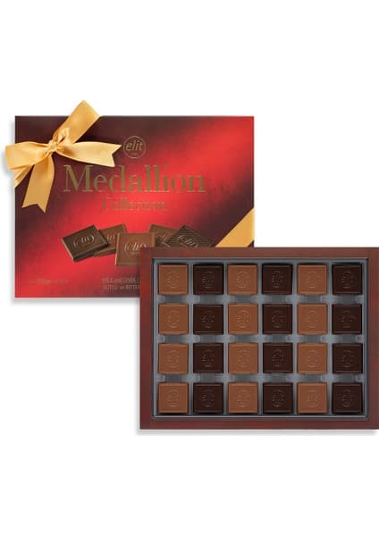 Elit Çikolata Medallion Collection Madlen Çikolata Kırmızı Kutu 288g Glutensiz