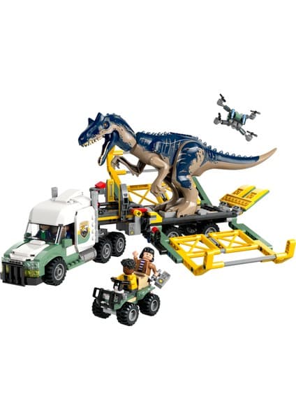 LEGO ® Jurassic World Dinozor Görevleri: Allosaurus Taşıma Kamyonu 76966 - 8 Yaş & Üzeri Çocuklar için Oyuncak Yapım Seti (588 P)