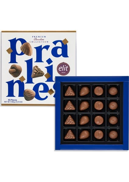 Elit Çikolata Pralines Spesiyal Kutu 162g Glutensiz