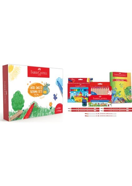 Faber-Castell Okul Öncesi Jumbo Boyama Seti 6 Parça Renkli Eğlenceli Boyama Deneyimi
