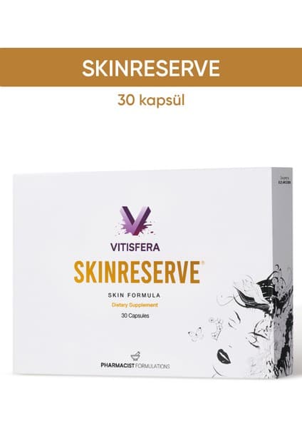 Vitisfera Skinreserve 30 Kapsül Cüce Palmiye Ekstresi Hayıt Ekstresi Multivitamin ve Multimineral İçeren Takviye Edici Gıda