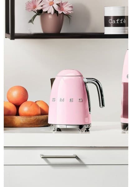 smeg Pembe Kettle KLF03PKEU 1,7 lt Hızlı Isıtma ve Şık Tasarım ile Çelik Su Isıtıcı