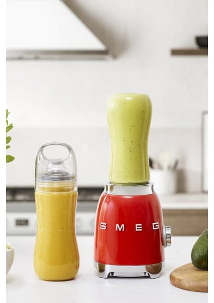 Smeg 50's Style Kırmızı Kişisel Blender Tritan™ Renew - Double Bottle