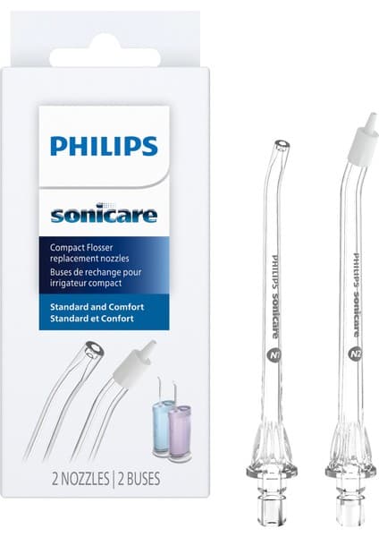 Philips Sonicare Kompakt Ağız Duşu 2li Yedek Başlığı, N2 Comfort başlık , N1 Standart başlık, HX3072/00