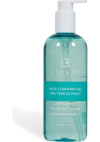 Licape Çay Ağacı Özlü Yüz Temizleme Jeli 400ml