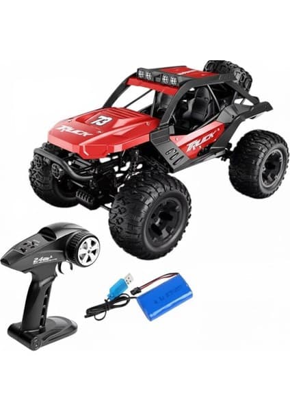 Gepettoys 1/10 4WD 4x4 Off Road 2.4ghz Uzaktan Kumandalı Şarjlı Oyuncak Rc Araba