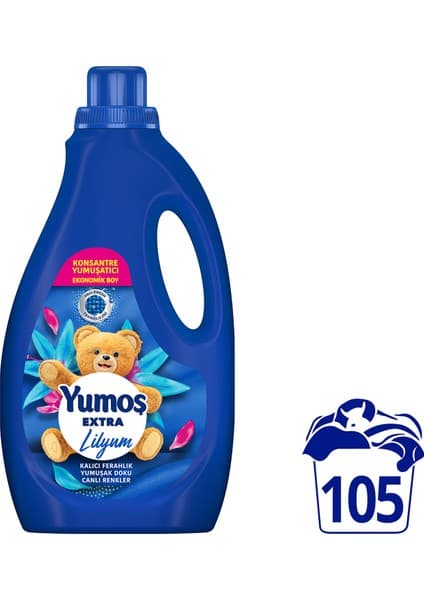 Yumoş Extra Konsantre Çamaşır Yumuşatıcısı Lilyum 2520 ml Ekonomik Boy Kalıcı Ferahlık