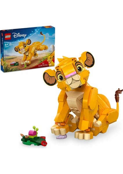 LEGO ® │ Disney Yavru Aslan Kral Simba 43243 - 6 Yaş & Üzeri Çocuklar için Yaratıcı Oyuncak Yapım Seti (222 Parça)