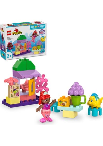 LEGO ® DUPLO® │ Disney Ariel ve Flounder'ın Kafe Standı 10420 - 2 Yaş & Üzeri Çocuklar için Eğitici Oyuncak Yapım Seti (22 Pr)