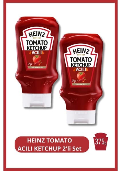 Heinz TOMATO ACILI KETCHUP 375g 2'li Set