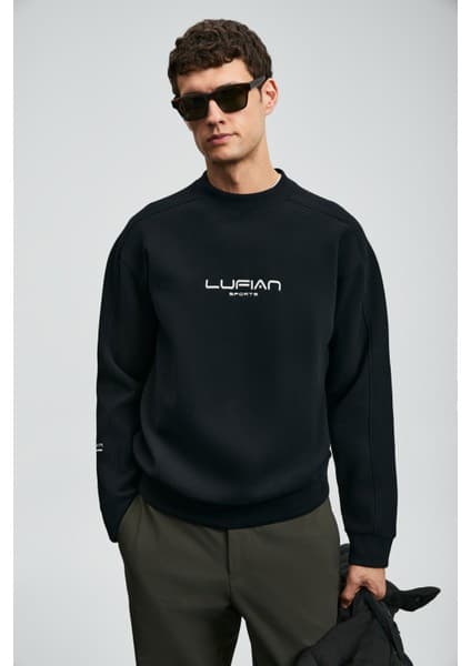 Lufian Dark Erkek Sweatshirt Siyah