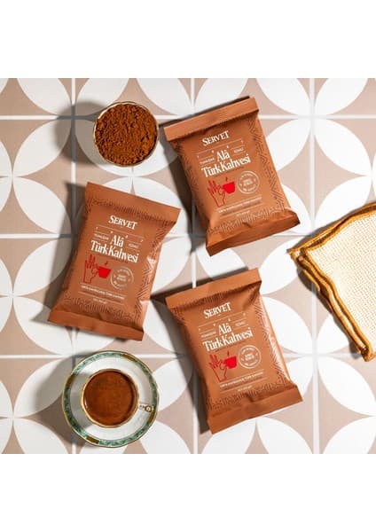 Servet Alâ Türk Kahvesi 100g 3'lü Paket