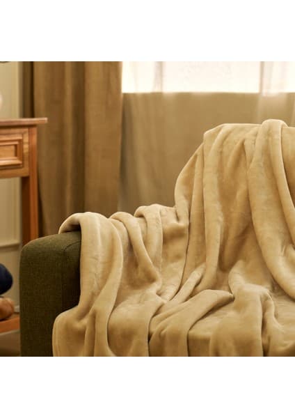 Bella Maison Shelly Wellsoft Tv Battaniyesi Bej (140X190 Cm)