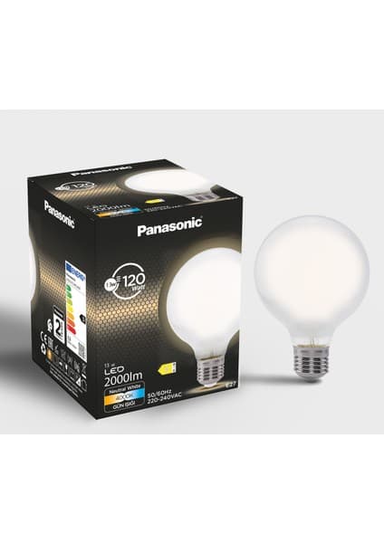 Panasonic Filament Ampul E27 13W 2000LM 4000K Milky