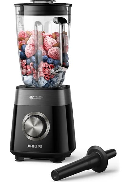 Philips 5000 Serisi Blender 1200W, ProBlend Plus Teknolojisi, 2 Lt Kapasiteli Cam Hazne, 3 Hız ve Darbe Özelliği, HomeID , HR3030/00