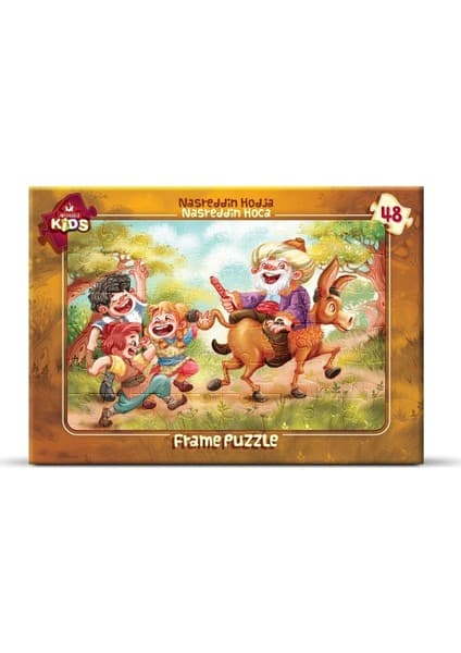 Art Puzzle Çocuk Frame Puzzle Nasreddin Hoca 48 Parça Eğlenceli ve Eğitici Aktivite