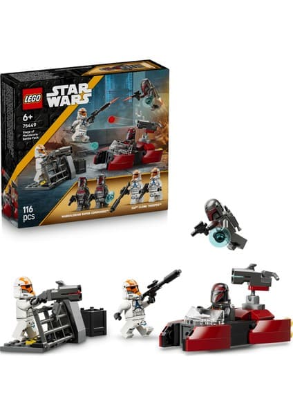 LEGO ® Star Wars™ Mandalore Kuşatması Savaş Paketi 75449 - 6 Yaş ve Üzeri için Yaratıcı Oyuncak Yapım Seti (116 Parça)