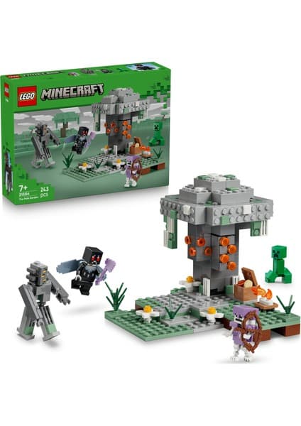 LEGO ® Minecraft® Solgun Bahçe 21586 - 7 Yaş ve Üzeri Çocuklar için Minecraft Figürleri İçeren Yaratıcı Oyuncak Yapım Seti (243 Parça)