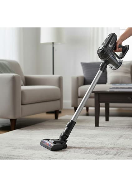 Homend Dustrider 1261h Şarjlı Kablosuz Dikey Süpürge – LED Işıklı, Hafif, Ergonomik ve Kolay Kullanım Tasarımı