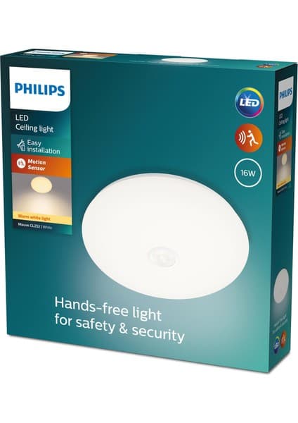 Philips Mauve Pir Sensörlü Plafonyer 16w 2700k