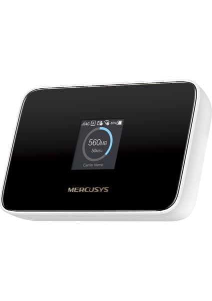 Mercusys MT115 | 4g Lte Mobil Wi-Fi 6 Taşınabilir Modem | 150 Mbps 4g Hızı | 2400 Mah Pil ile 10 Saat Kullanım | Bilgi Ekranlı | 10 Cihaz Desteği | Sım Girişli Cep Wi-Fi | Mercusys App Kontrol