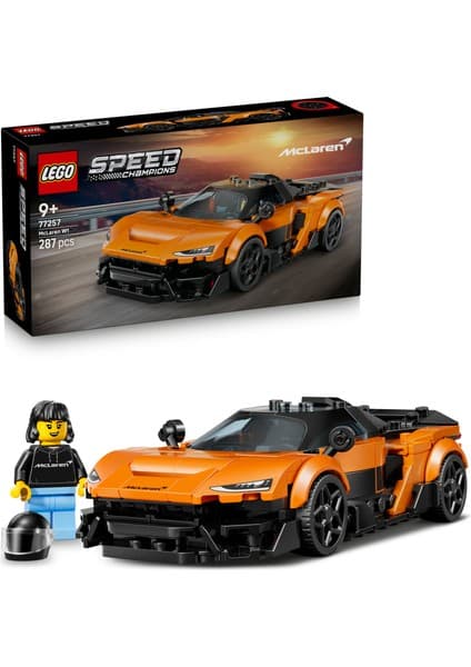 LEGO ® Speed Champions McLaren W1 Gerçek Süper Araba 77257 - 9+ Yaş Çocuklar için Minifigür İçeren Oyuncak Yapım Seti (287 Parça)