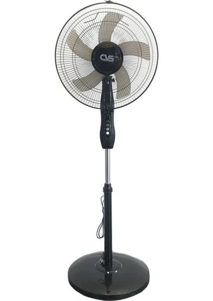 CVS 16" Yuvarlak Ayak Vantilatör 40 W Güçlü Siyah Renkli Ayaklı Tasarım