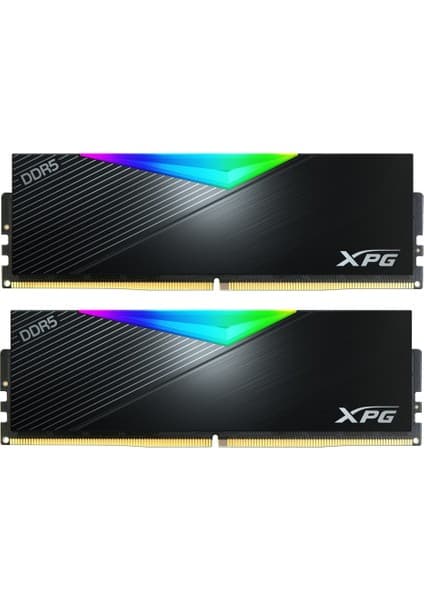 XPG Lancer Siyah RGB DDR5-6000Mhz CL30 32GB (2x16GB) Dual Kit (30-40-40) 1.35V (AX5U6000C3016G-DCLARBK)