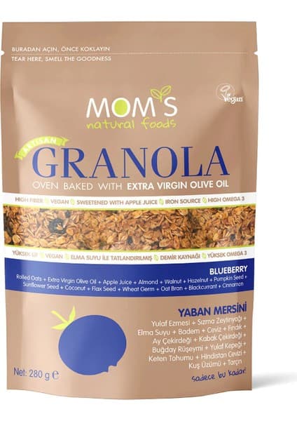 Mom's Natural Foods Yaban Mersini Granola 280 G