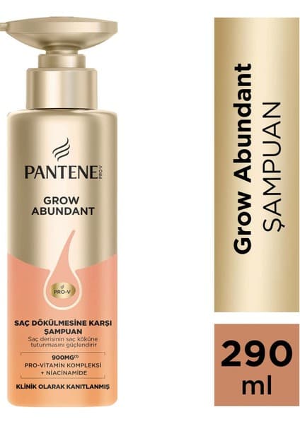 Pantene Grow Abundant 300 ml Dökülen Saçlar İçin Güçlendirici Şampuan Etkili Formül
