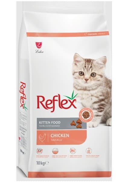 Reflex Tavuklu Yavru Kedi Maması 10 kg Yüksek Besleyici İçerik ile Premium Kalite
