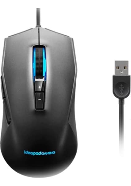 Lenovo Ideapad M100 Oyuncu Mouse 3200 DPI Kablolu Oyun İçin Tasarlanmış Siyah