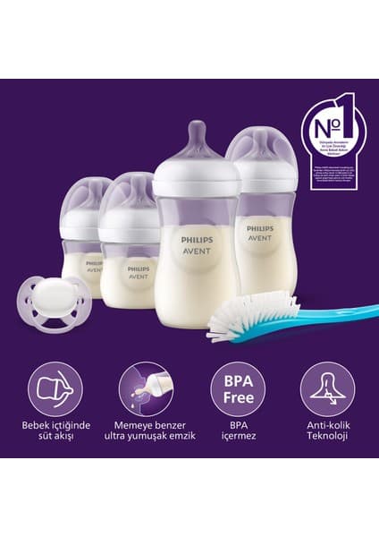 Philips Avent Doğal Tepkili Yenidoğan Hediye Seti, SCD838/11