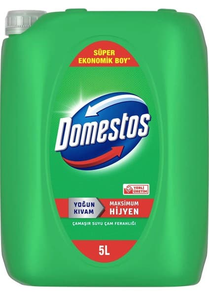 Domestos Yoğun Kıvamlı Çamaşır Suyu Çam Ferahlığı 5000 ml