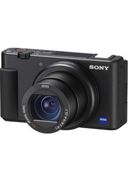 Sony Zv-1 Vlog Dijital Fotoğraf Makinesi 20.1 MP CMOS Sensörlü ZEISS Lens ile Siyah